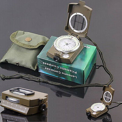 New Professional Pocket Military Army Geology Compass For Outdoor Hiking Camping