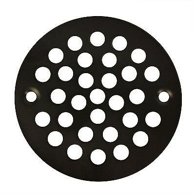 Oil Rubbed Bronze Round Shower Grate Drain 4 1/4" Replacement Cover Tile Stalls