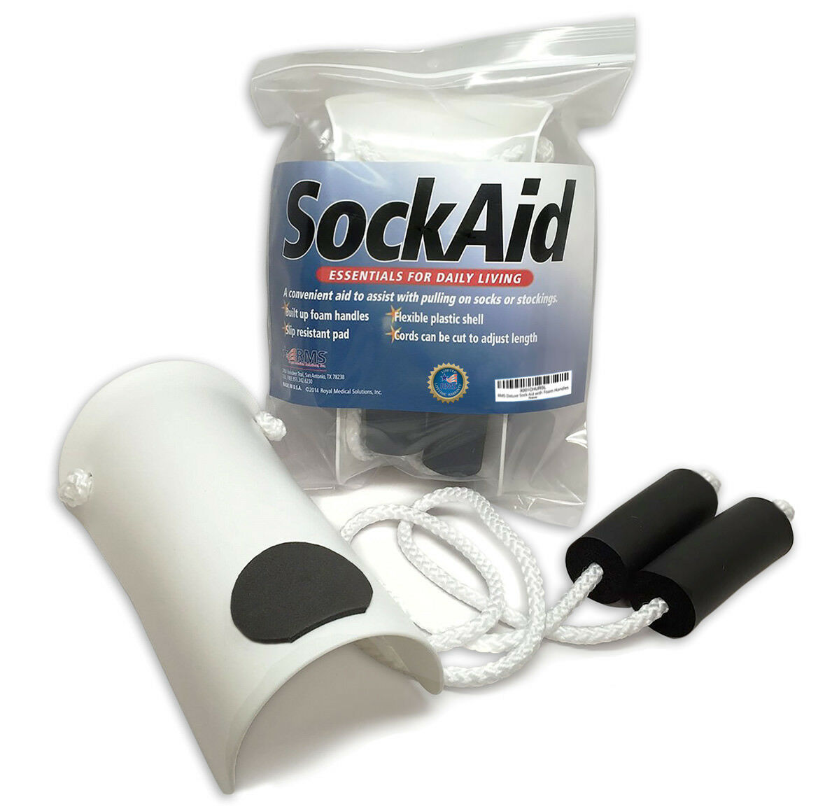 Rms Sock Aid, Stocking Donner, Sock Puller, Limited Lifetime Warranty
