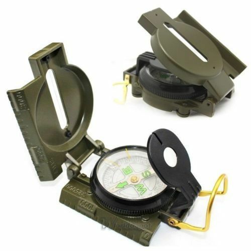 Metal Pocket Army Style Compass Military Camping Hiking Survival Marching New Us