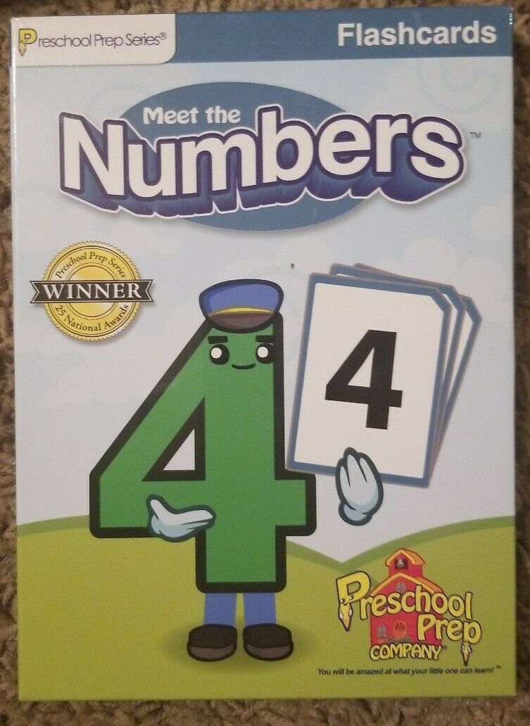 Meet The Numbers Flashcards Preschool Prep